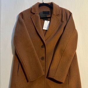 Banana Republic Tan Wool Overcoat
